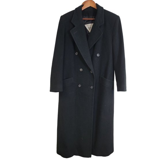 Vintage J Percy Marvin Richards Long Black Coat